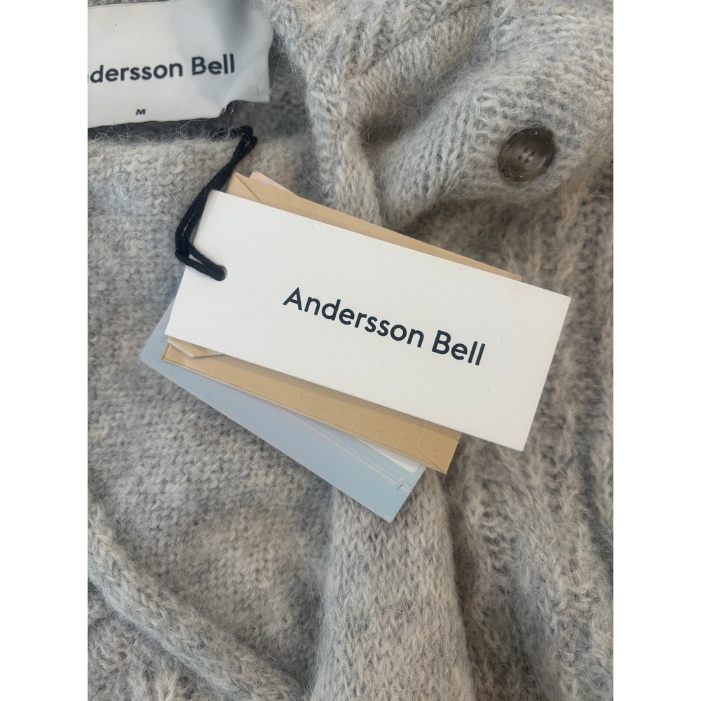 Andersson Bell "Greta" Scarf Neck Knit Top – NWT (Grey/Ragdoll) Size Medium - Picture 7 of 8